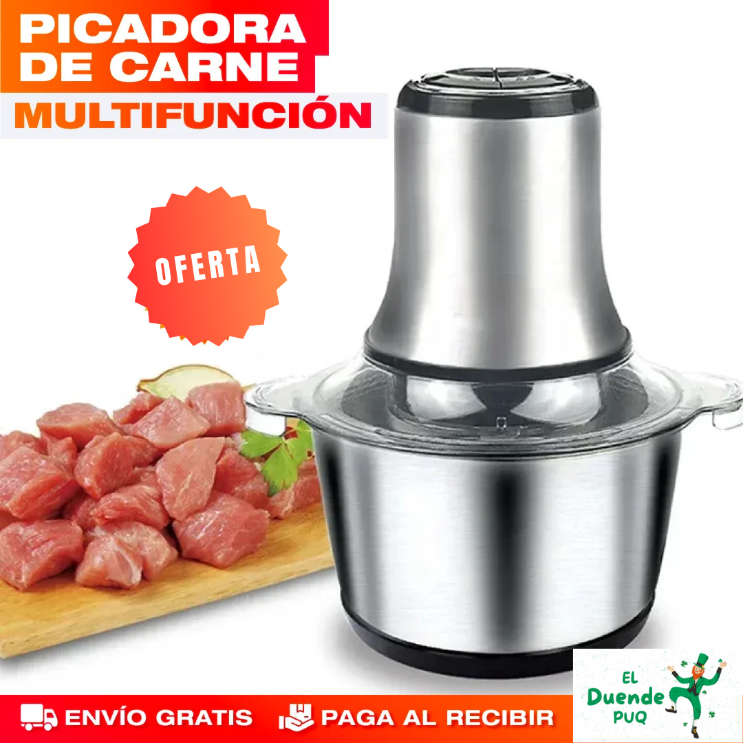 PICADORA ELECTRICA DE ACERO INOXIDABLE 2 LT