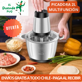 PICADORA ELECTRICA DE ACERO INOXIDABLE 2 LT